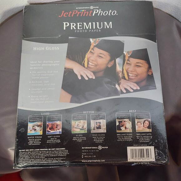 Int'l Paper Jet Print Photo 8.5"x11" High Gloss Premium Heavyweight Photo Paper - Picture 15 of 16